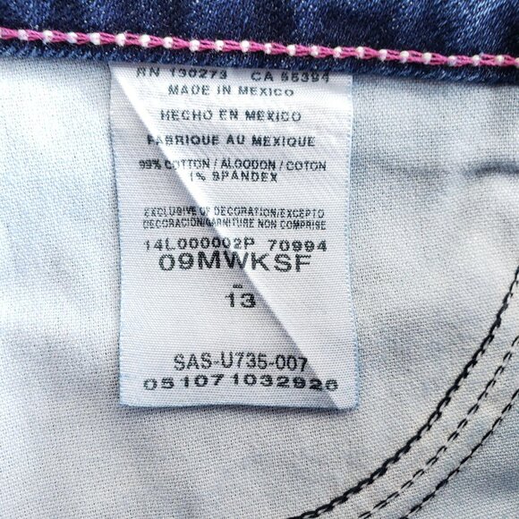 Wrangler Jean Skirt Juniors Girls Size 13 - Picture 6 of 8